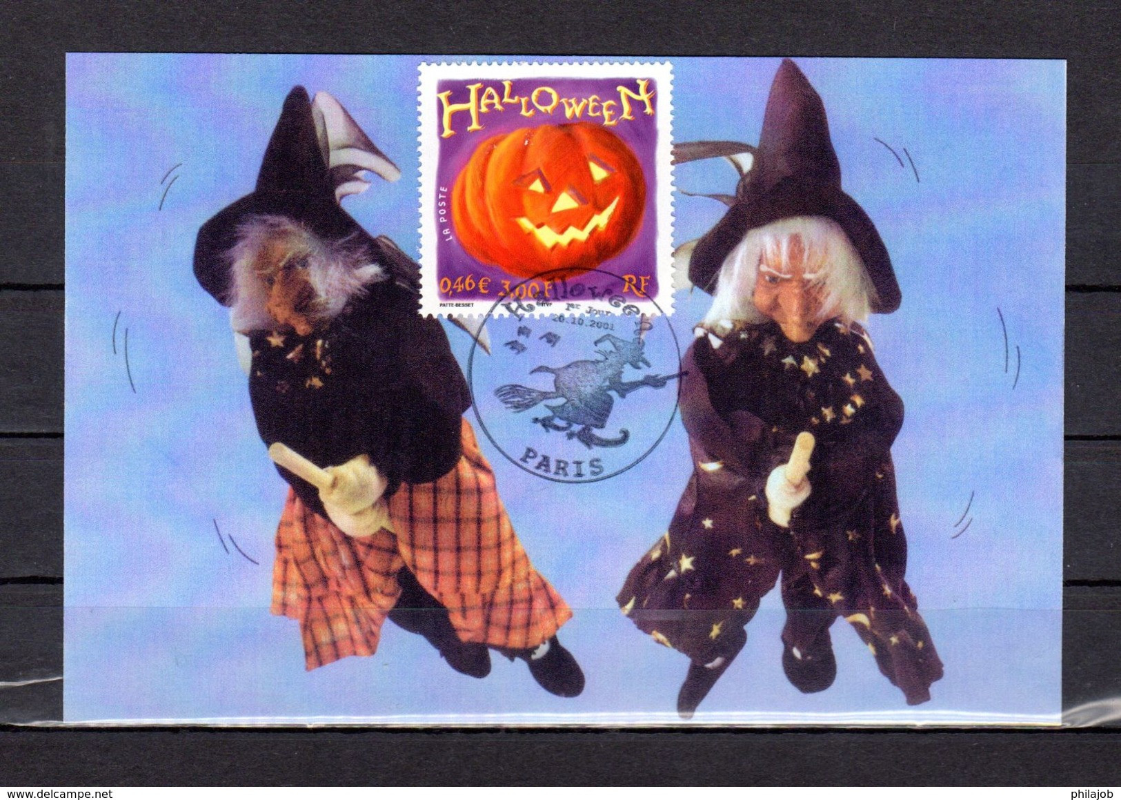 &#127875; " HALLOWEEN " Sur Carte Maximum Souple De 2001. N° YT 3676. Parfait état. CM - Carnevale