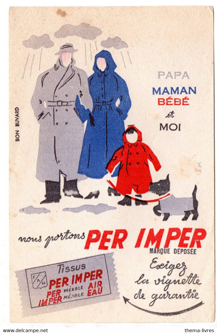 Buvard  PER IMPER  (M2342) - Textile & Vestimentaire