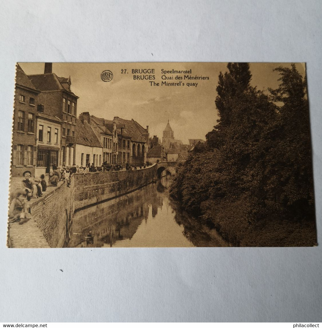 Brugge - Bruges //  Speelmanstel - Quai Des Menetriers (veel Volk) (niet Standaard Zicht) 19?? Ed Albert 27. - Brugge