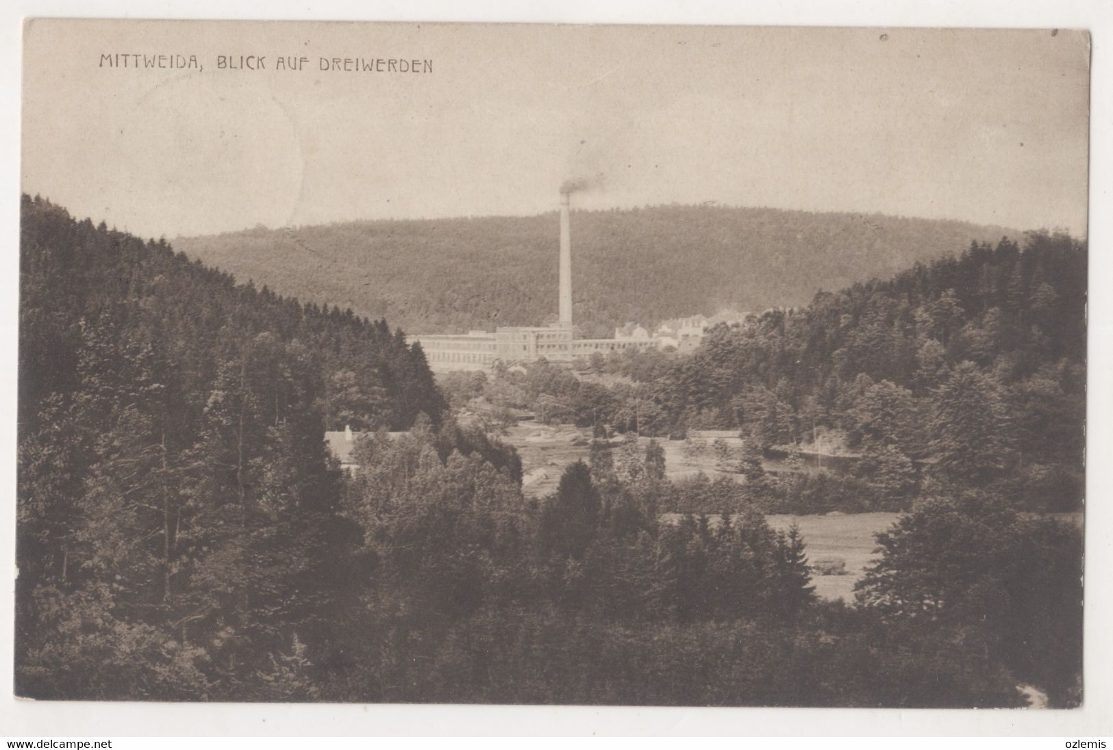 MITTWEIDA ,BLICK AUF DREIWERDEN ,POSTCARD - Frankenberg