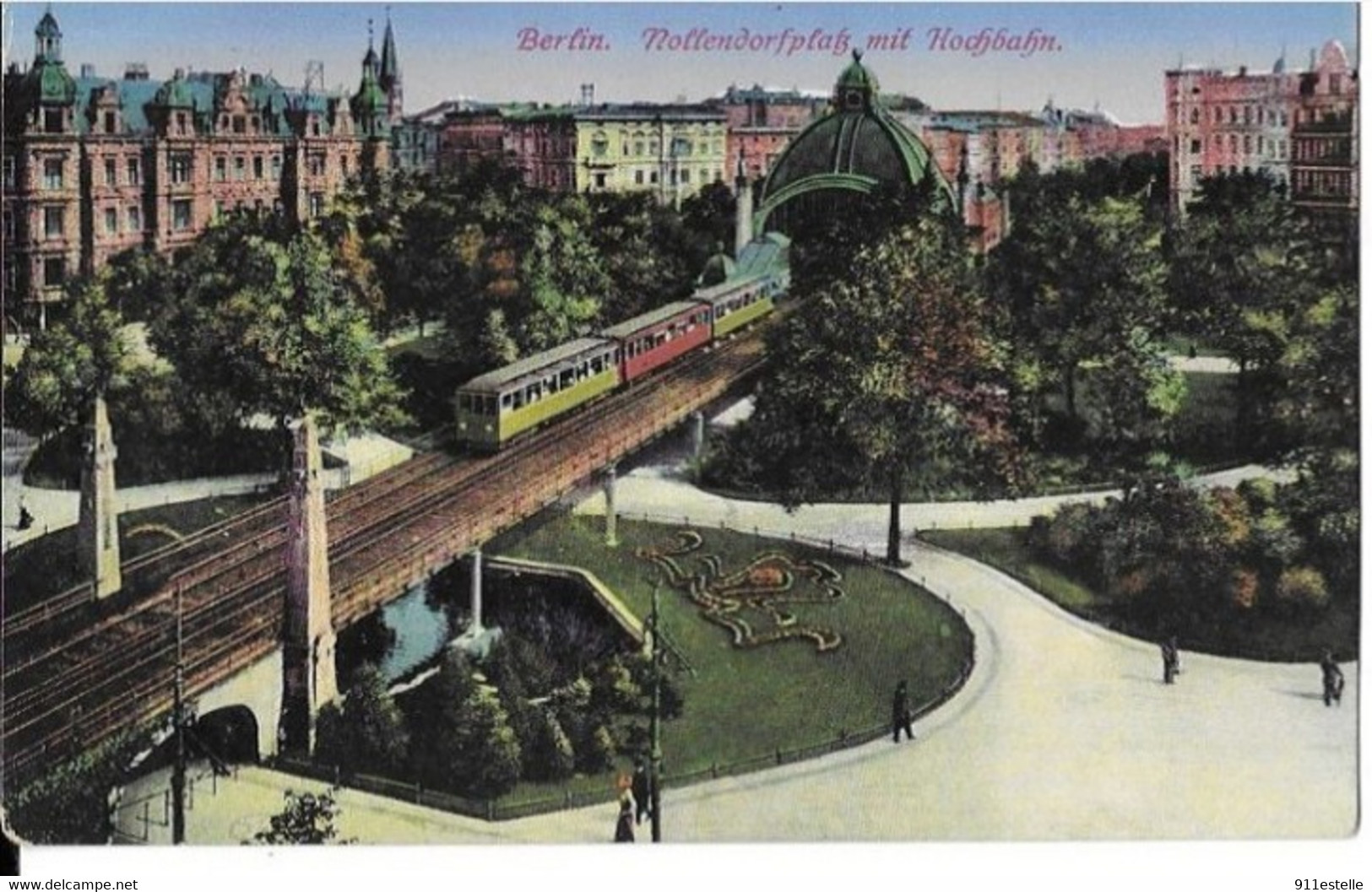 BERLIN .  NOLLENDORFPLAFT  MIT HOCHBAHN - Hohenschoenhausen