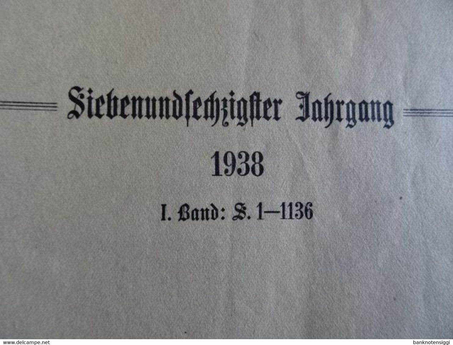 Buch "Juristische Wochenzeitschrift 67 Jahrgang 1938 Band 1 Seite 1-1136 - Recht