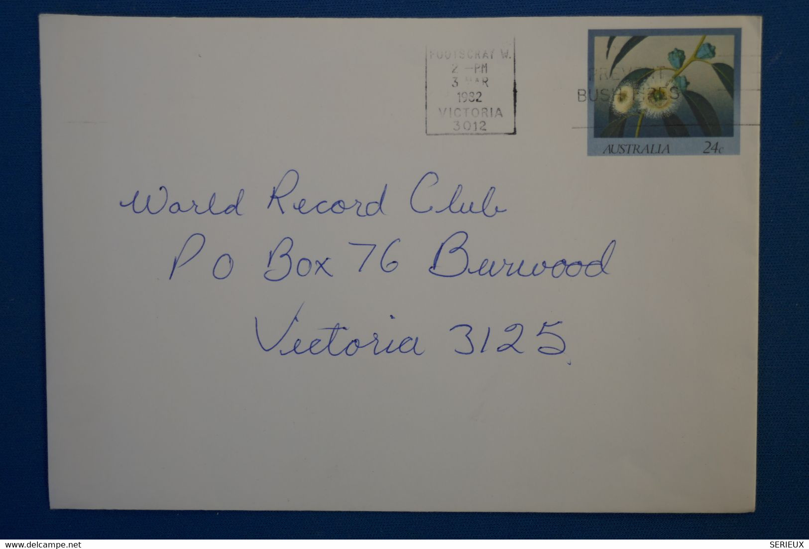 X5 AUSTRALIA BELLE LETTRE 1982 KINGSFORD POUR VICTORIA+AFFRANCH. INTERESSANT - Cartas & Documentos