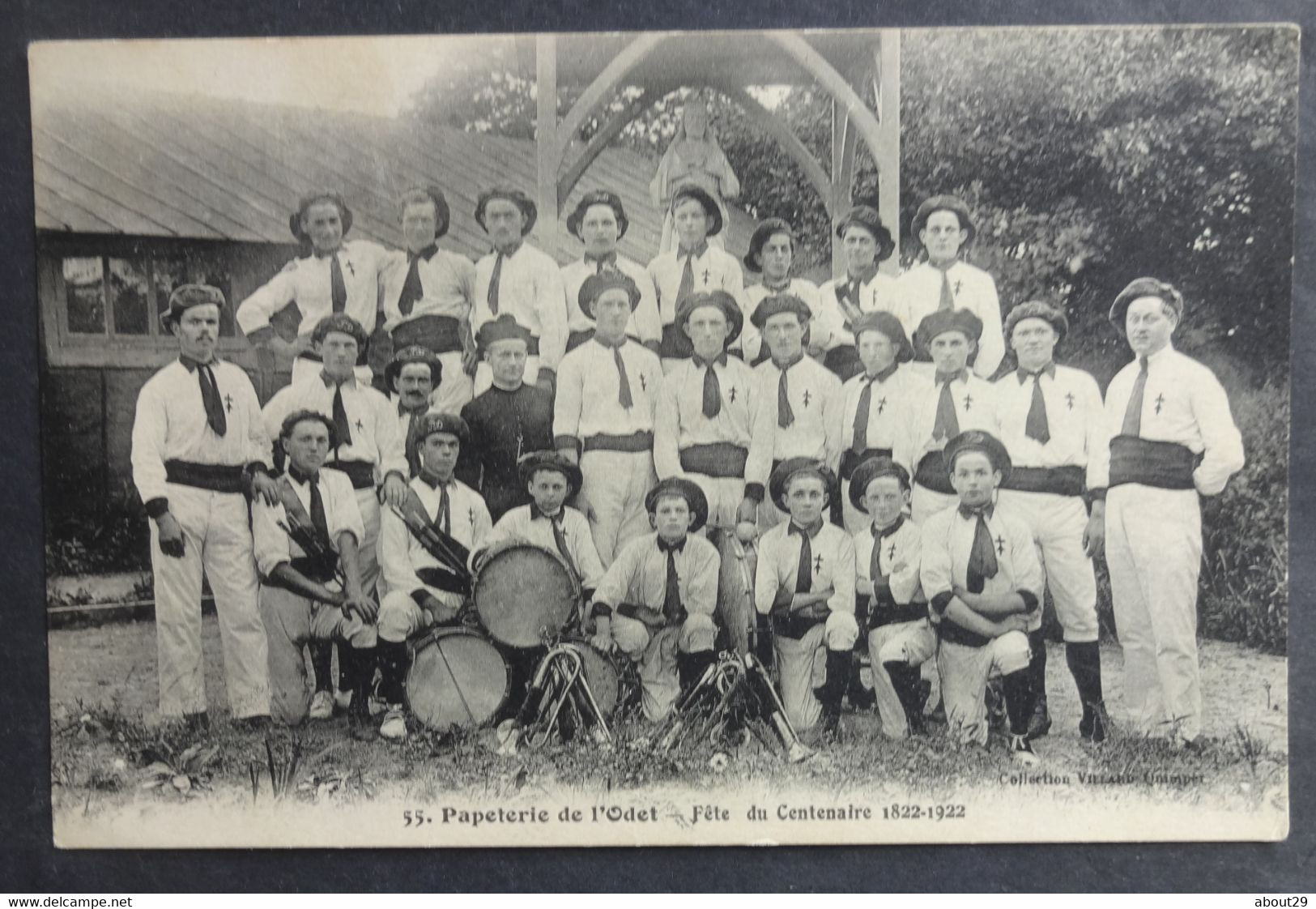 CPA 29 ERGUE GABERIC - PAPETERIE DE L'ODET N° 55 - Fête Du Centenaire - La Fanfare - Ed. Villard - Réf H 225 - Ergué-Gabéric