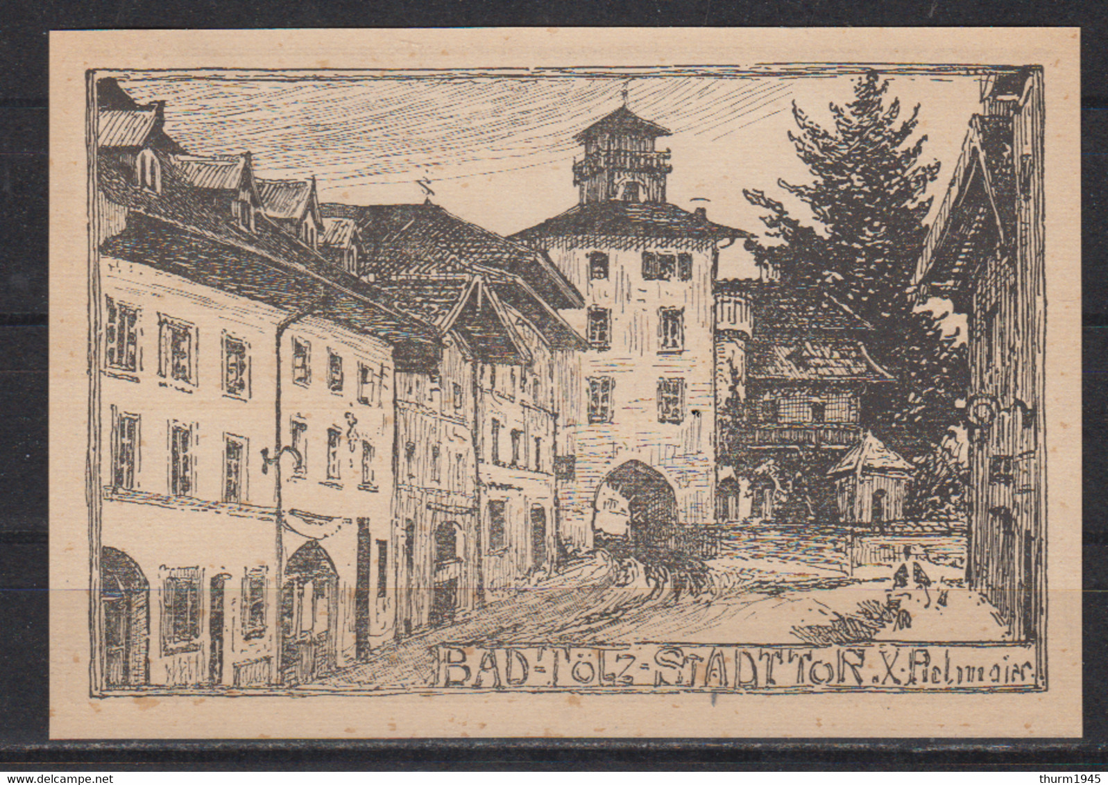 Dt.Reich SSt " Bad Tölz 1924 / Jodbad ..  " Auf Werbedrucksache St.Leonhard-Werk EF 338 - Brieven En Documenten