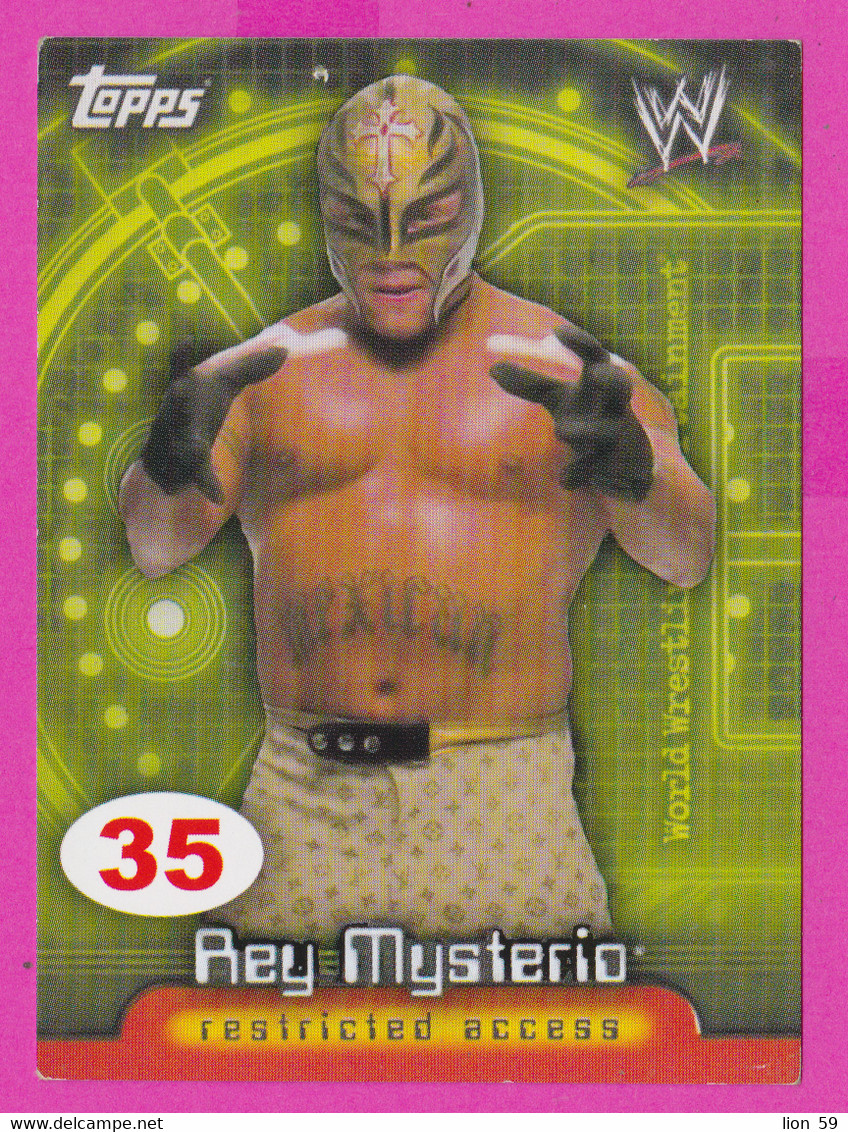 264824 / # 35 Rey Mysterio , Restricted Access , Topps  , WrestleMania WWF , Bulgaria Lottery , Wrestling Lutte Ringen - Trading Cards