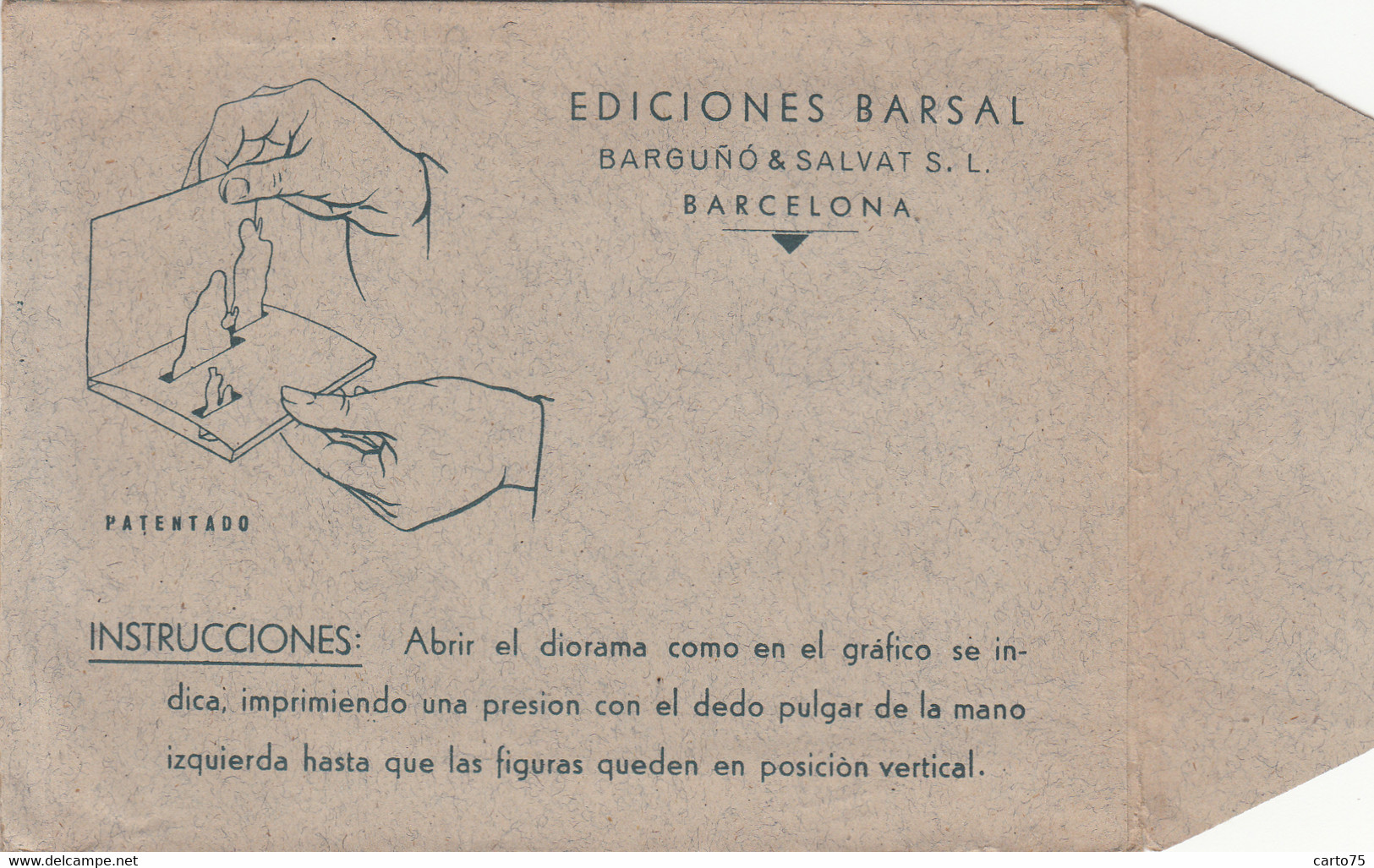 Contes Fables - Fable D'Esope - Fabulas De Esopo - El Ladron Y El Perro - Carte à Système Diorama Relief - Fairy Tales, Popular Stories & Legends