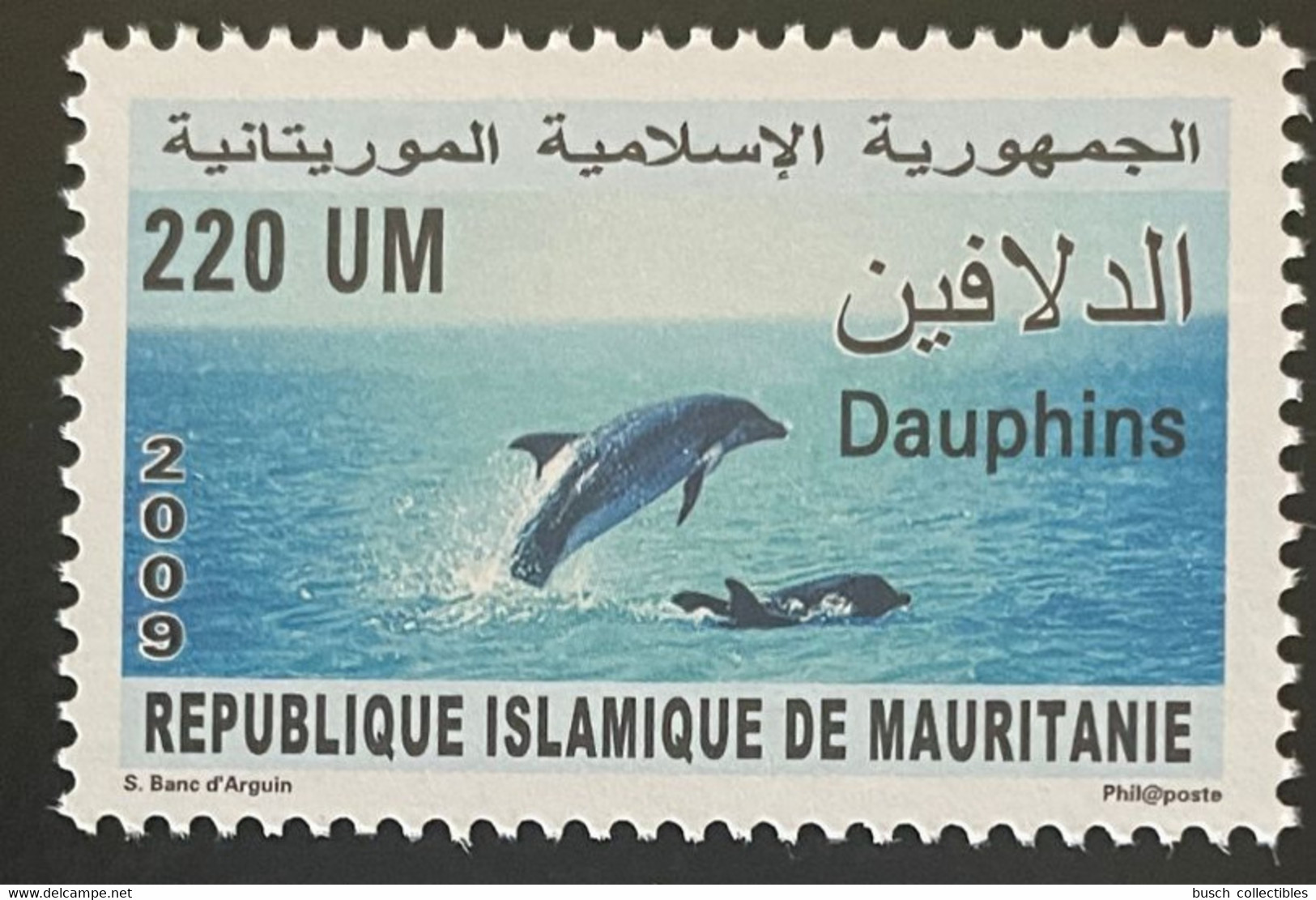 Mauritanie Mauretanien Mauritania 2009 Mi. 1179 Dauphin Dolphin Delfin Faune Marine Fauna MNH ** - Delfine