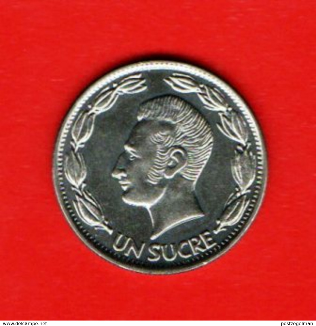 ECUADOR, 1970 ,  1 Sucre,  Nickel Glad Steel, KM 78b, C3934, - Ecuador