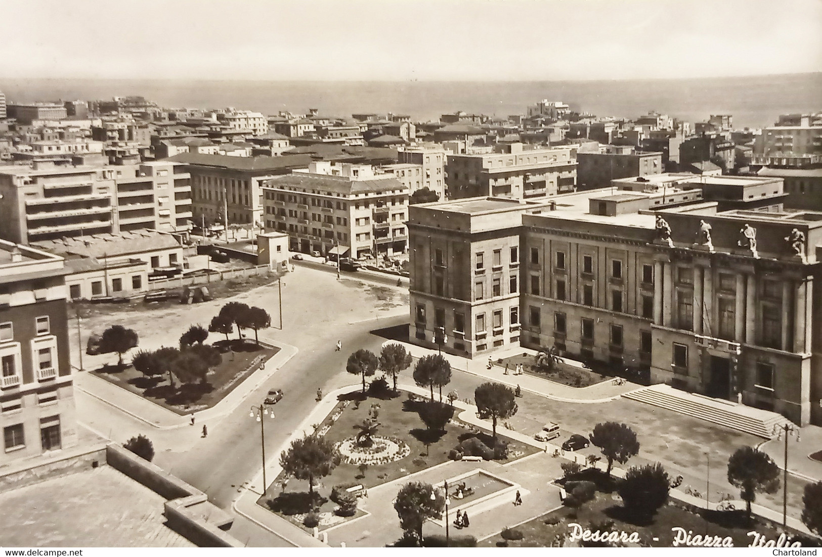 Cartolina - Pescara - Piazza Italia - 1961 - Pescara