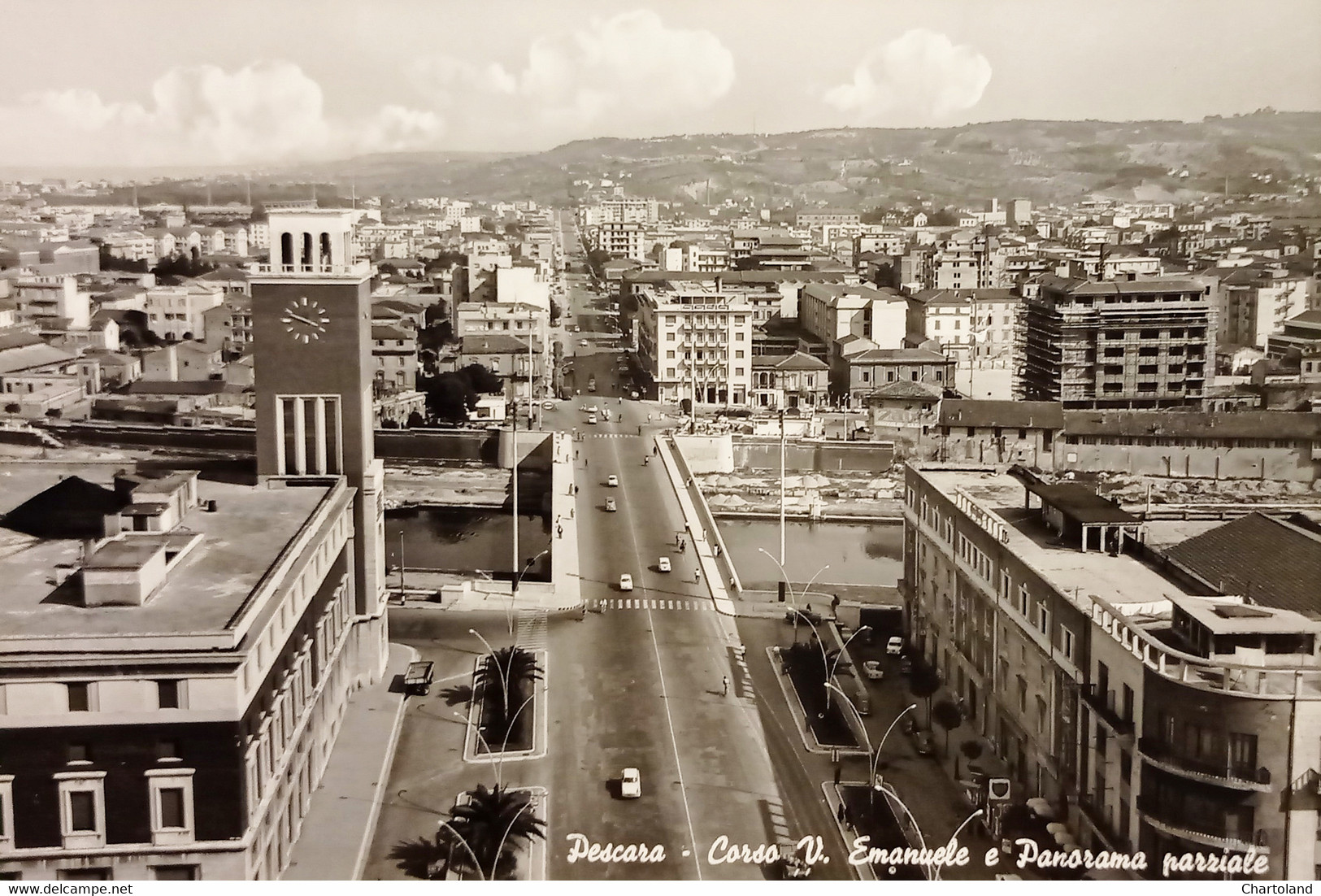 Cartolina - Pescara - Corso V. Emanuele E Panorama Parziale - 1964 - Pescara