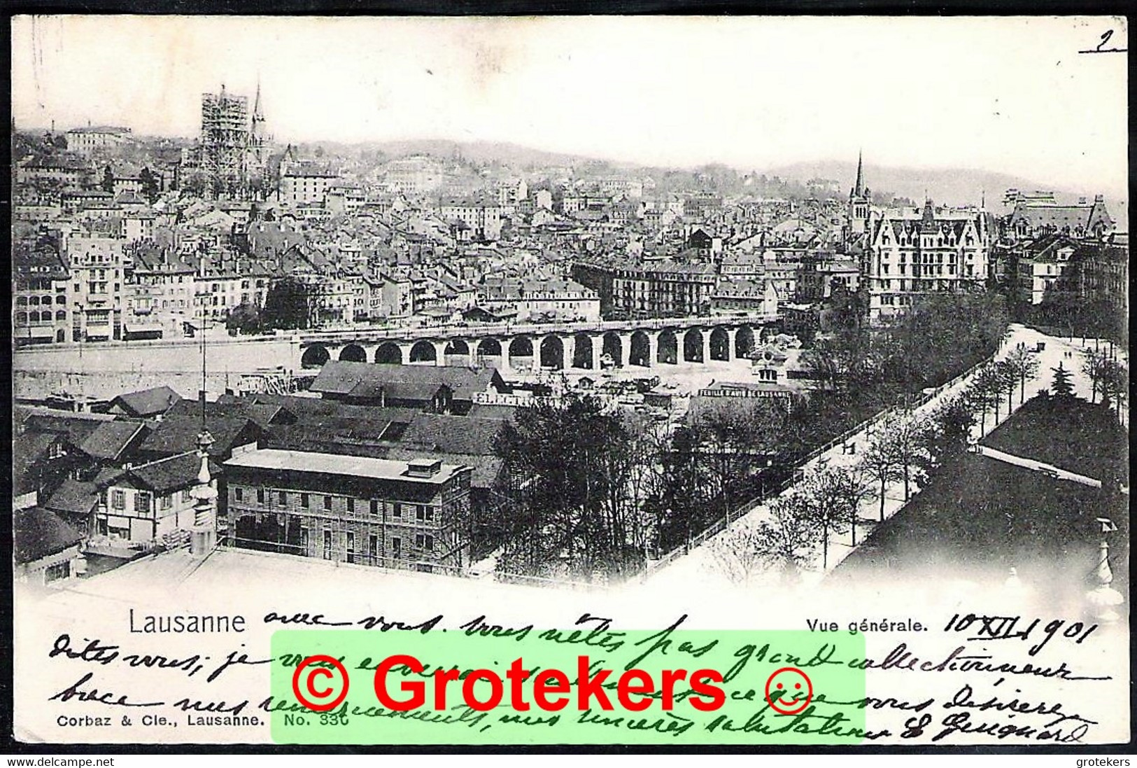 LAUSANNE Vue Générale Sent 1901 LAUSANNE > Constantine /ALGERIE - Constantine