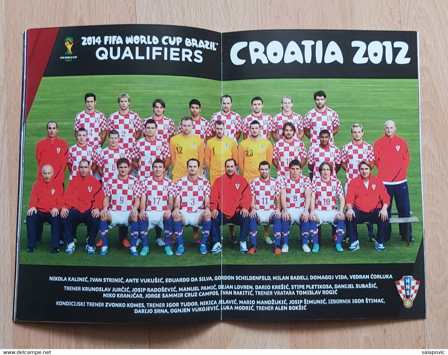 CROATIA Vs SCOTLAND, QUALIFICATIONS FOR FIFA WORLD CUP BRAZIL 2014,  7. 6. 2013 FOOTBALL CROATIA FOOTBALL MATCH PROGRAM - Livres