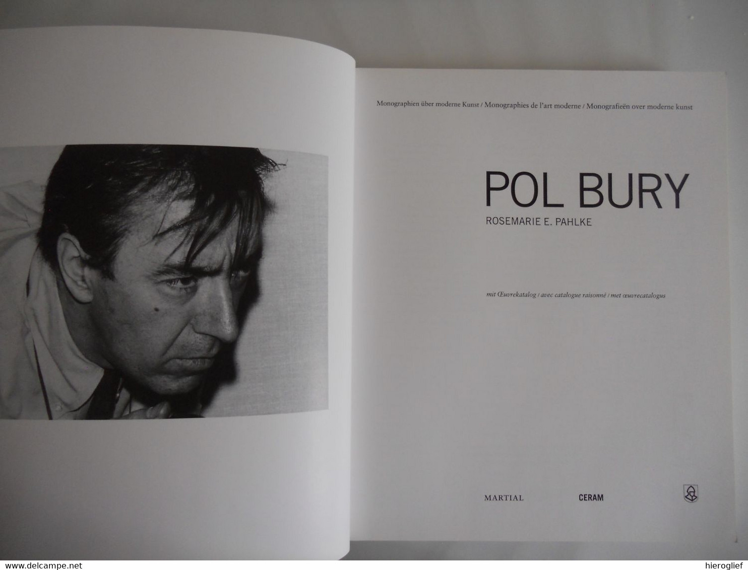 POL  BURY Monografie Door Rosemarie Pahlke Haine-Saint-Pierre Parijs Waalse surrealistische Beweging + Cobra Beweging - Histoire