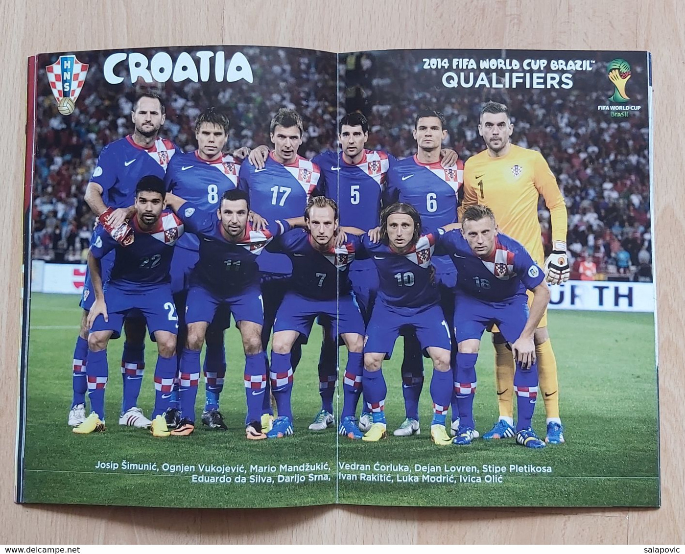 CROATIA vs BELGIUM, QUALIFICATIONS FOR FIFA WORLD CUP BRAZIL 2014,  7. 6. 2013 FOOTBALL CROATIA FOOTBALL MATCH PROGRAM