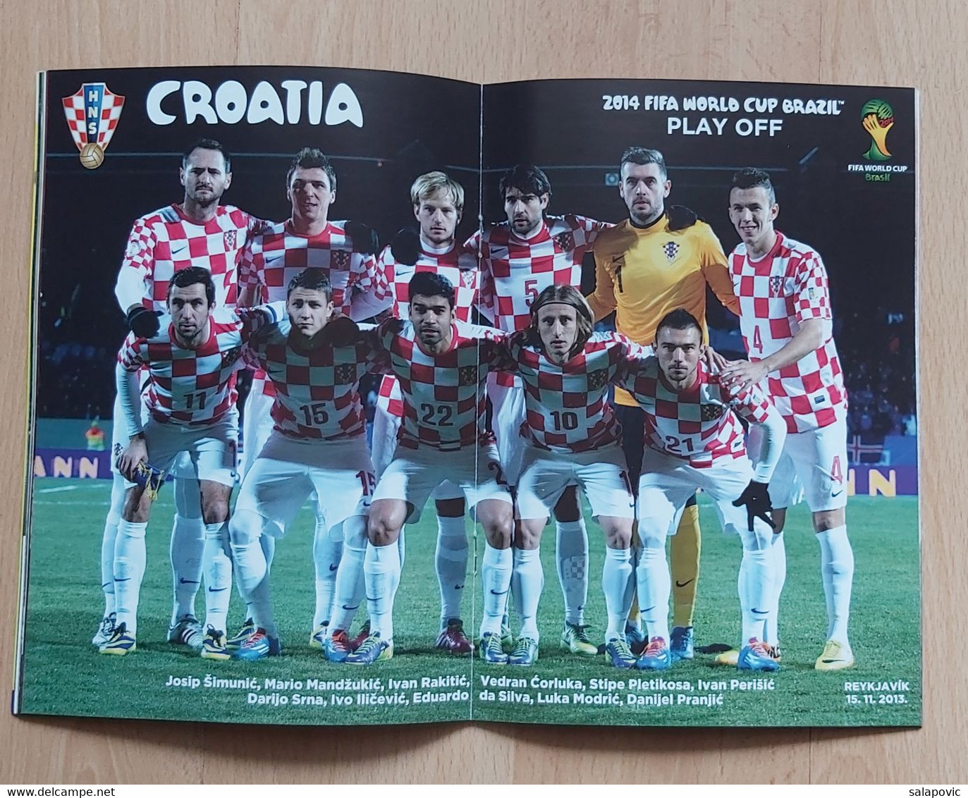 CROATIA vs ICELAND, QUALIFICATIONS FOR FIFA WORLD CUP BRAZIL 2014,  7. 6. 2013 FOOTBALL CROATIA FOOTBALL MATCH PROGRAM