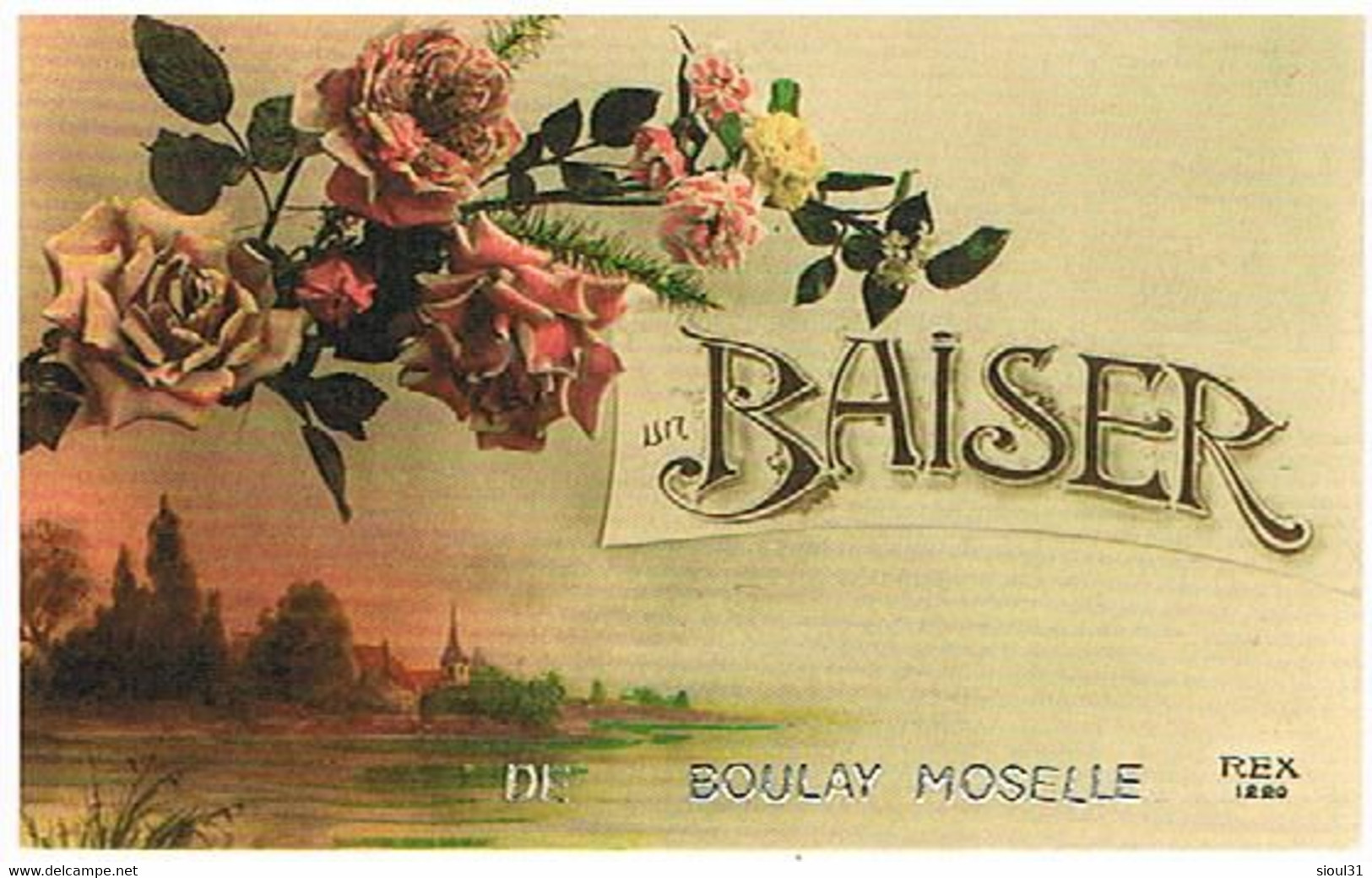 57  UN BAISER  DE  BOULAY  MOSELLE   CPM  TBE   345 - Boulay Moselle