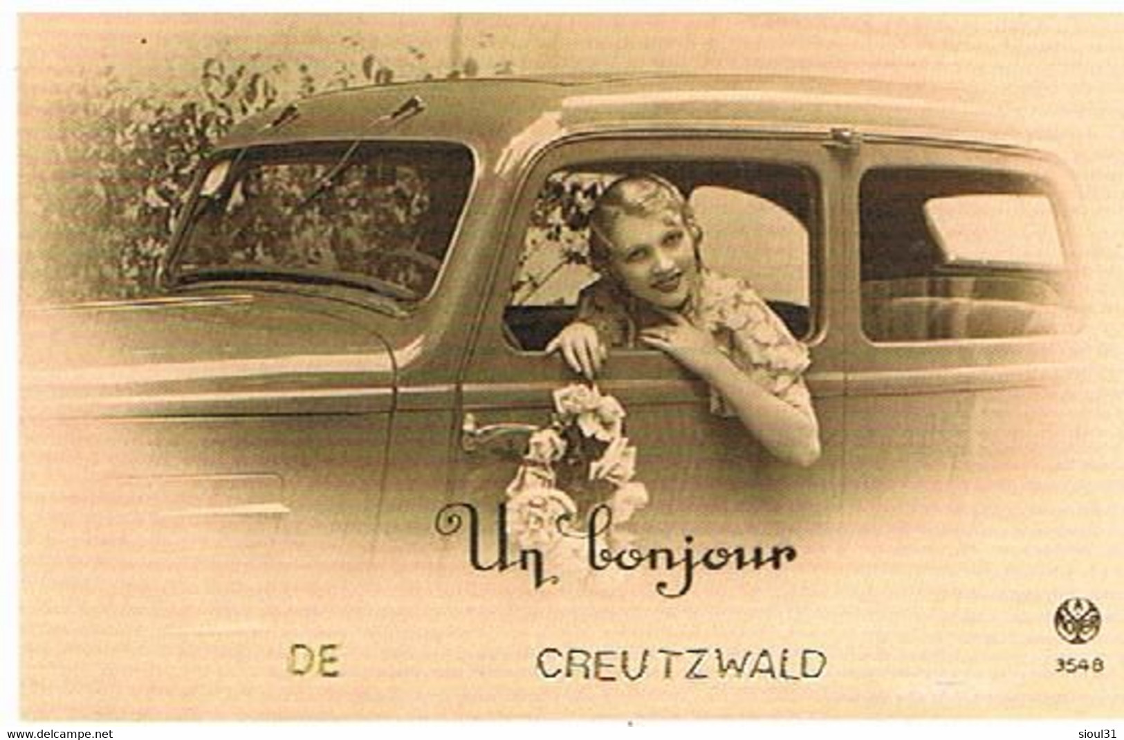 57  UN BONJOUR  DE  CREUTZWALD   CPM  TBE   346 - Creutzwald