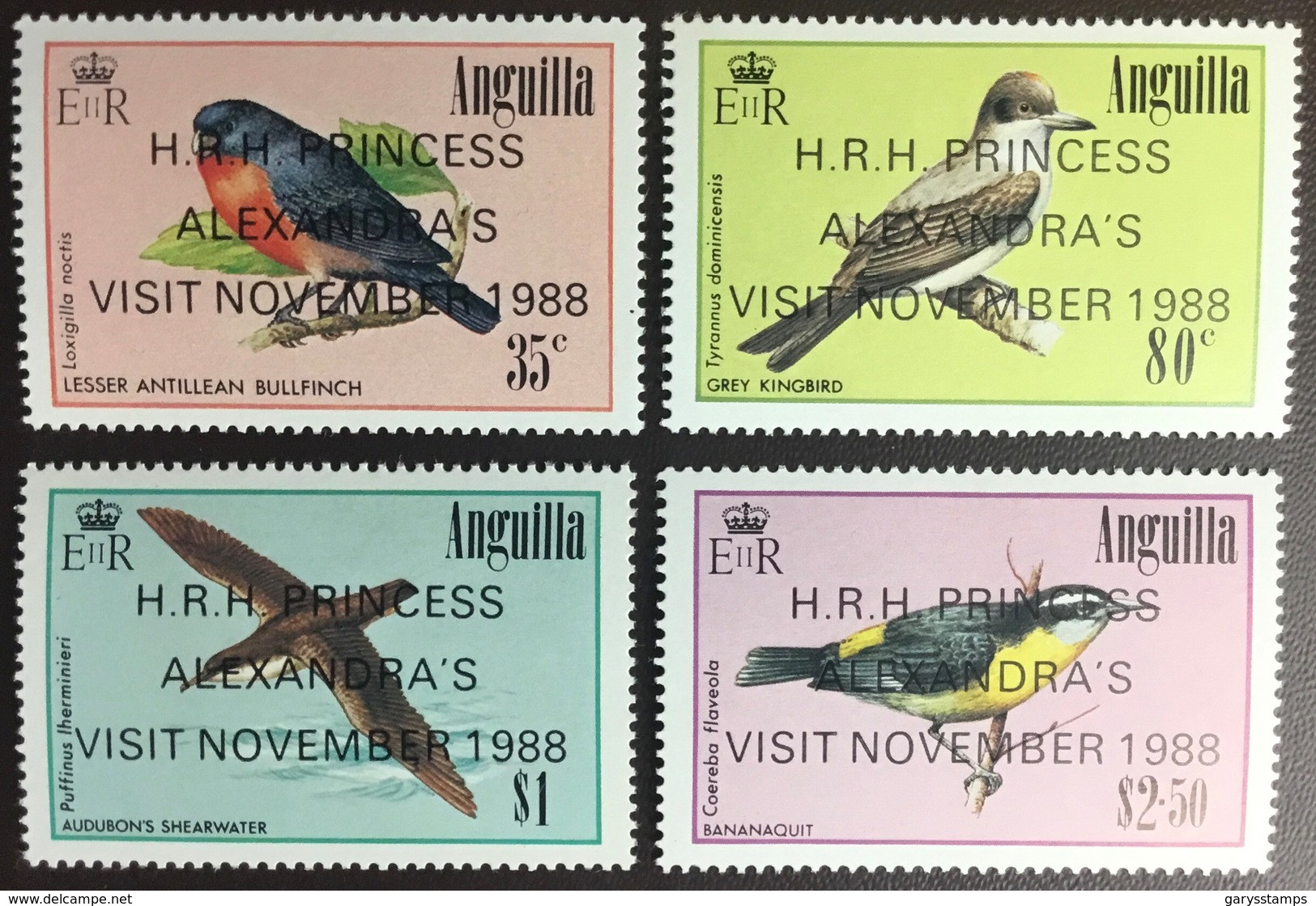 Anguilla 1988 Royal Visit Birds MNH - Andere & Zonder Classificatie