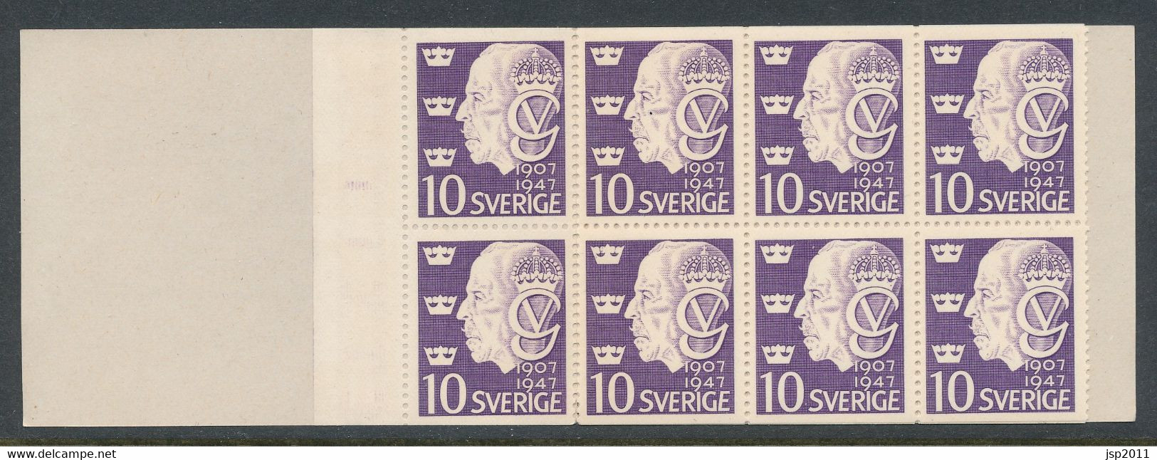 Sweden 1947 Facit #: H82, 40th Anniv. Of The Reign Of King Gustaf V. See Scanned Images MHN (**) - 1904-50
