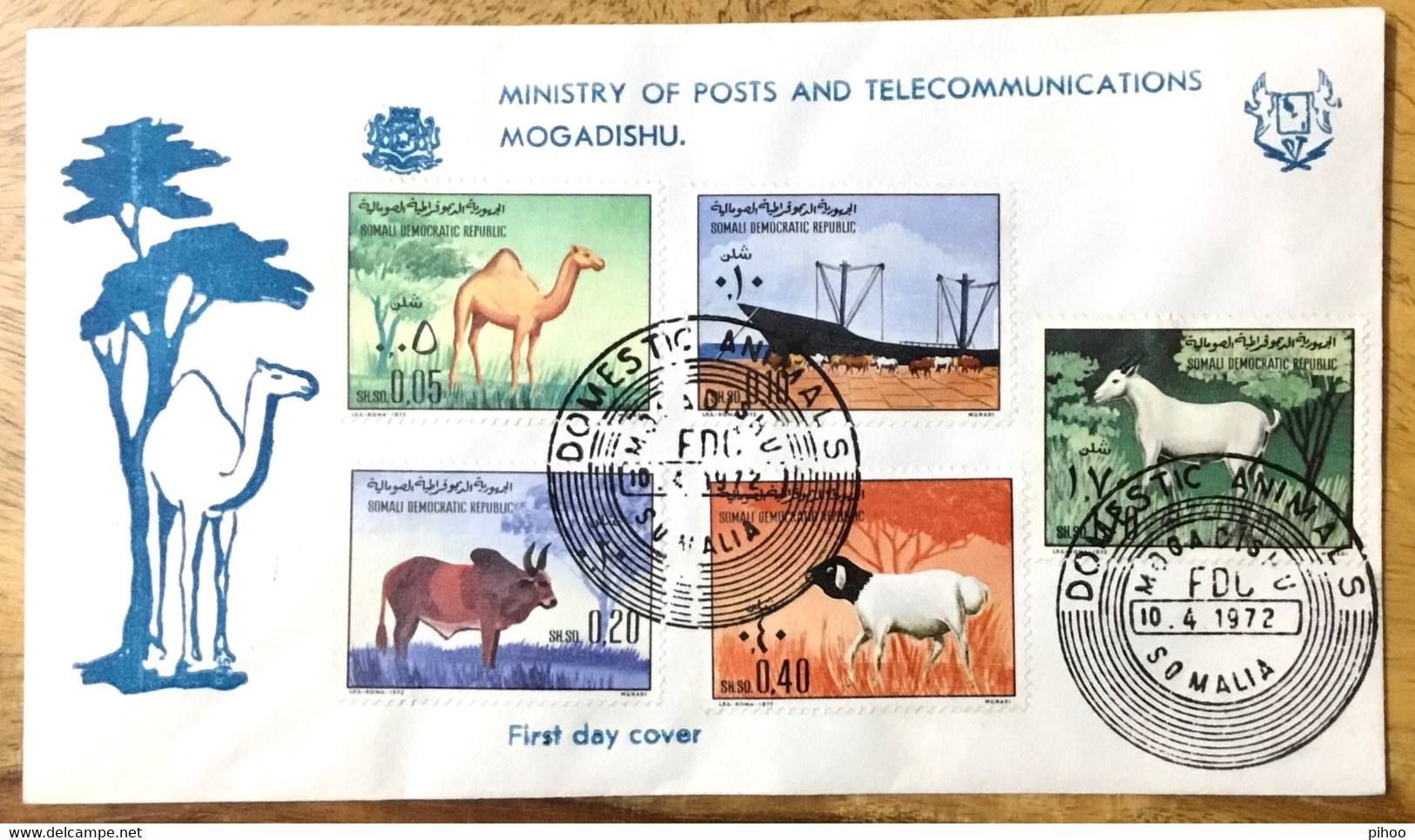 Farm Domestic Animal Fdc Camel Goat Cow Ox - Farm