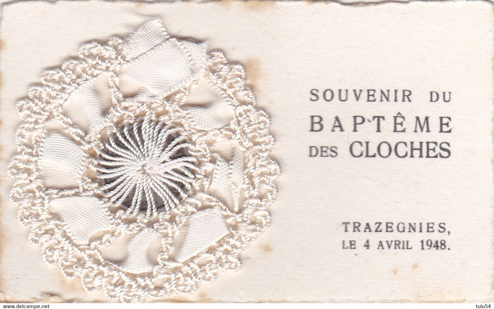 Trazegnies  Baptême Des Cloches 1948 - Collezioni