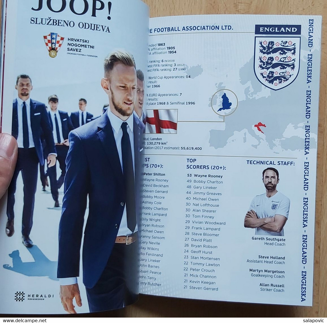 Croatia vs England, UEFA NATIONS LEAGUE 12.10.2018 FOOTBALL MATCH PROGRAM