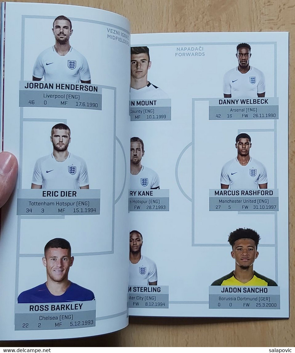 Croatia vs England, UEFA NATIONS LEAGUE 12.10.2018 FOOTBALL MATCH PROGRAM