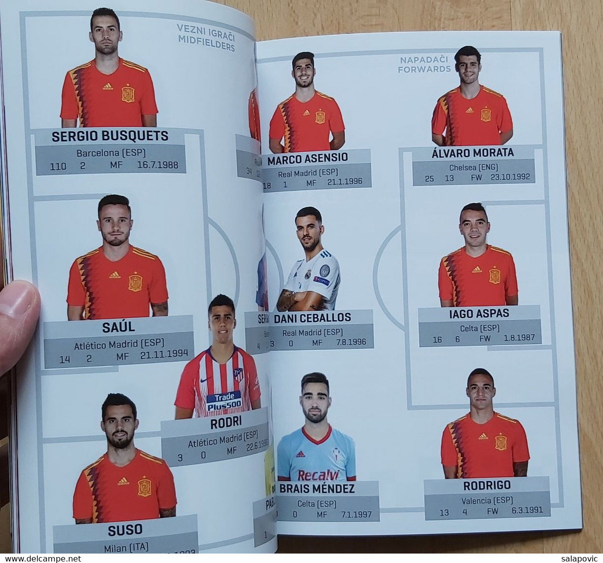 Croatia vs Spain, UEFA NATIONS LEAGUE 15.11.2018 FOOTBALL MATCH PROGRAM