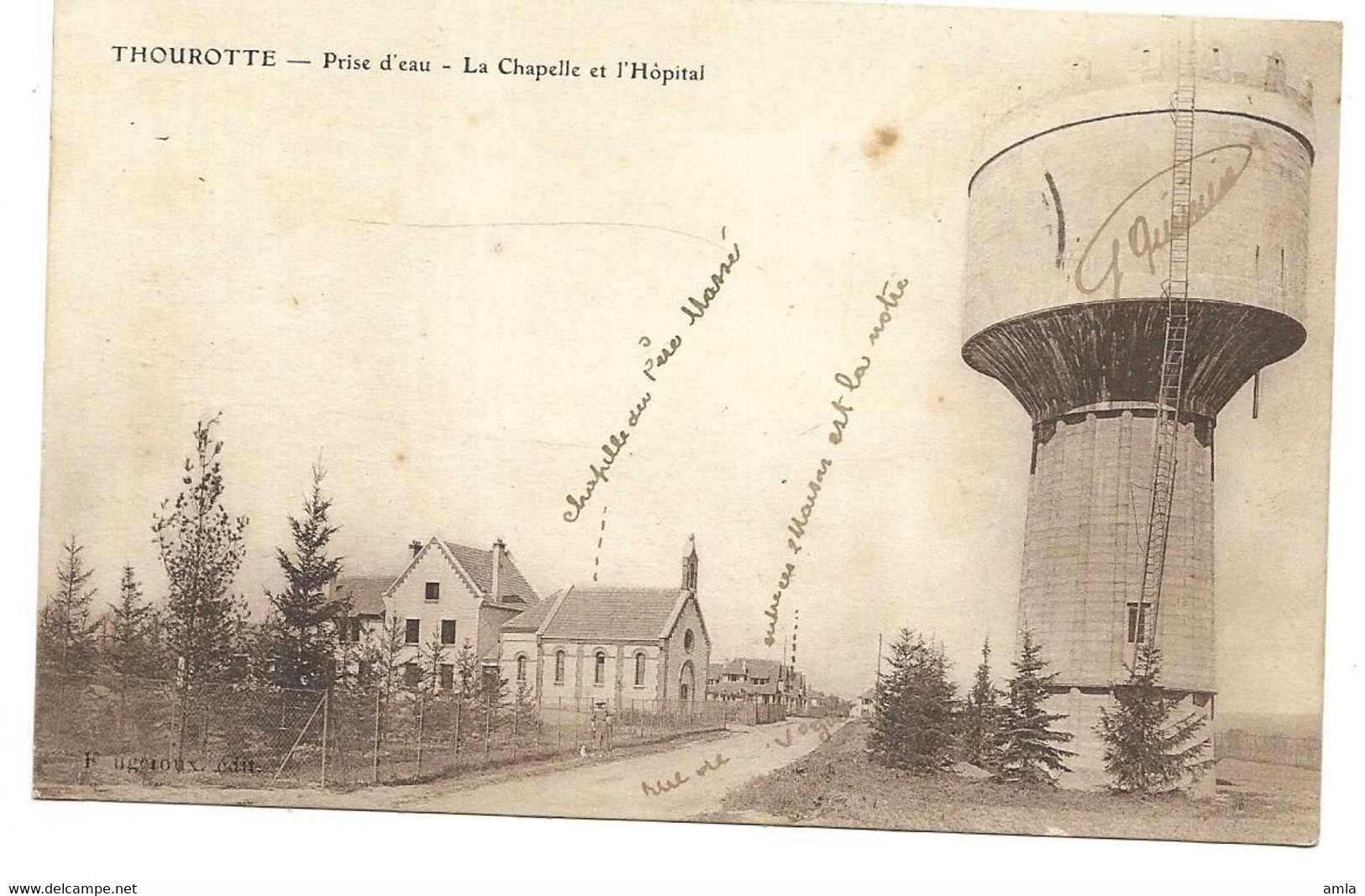 CP DEPT 60 THOUROTTE PRISE D'EAU LA CHAPELLE ET L'HOPITAL - Thourotte