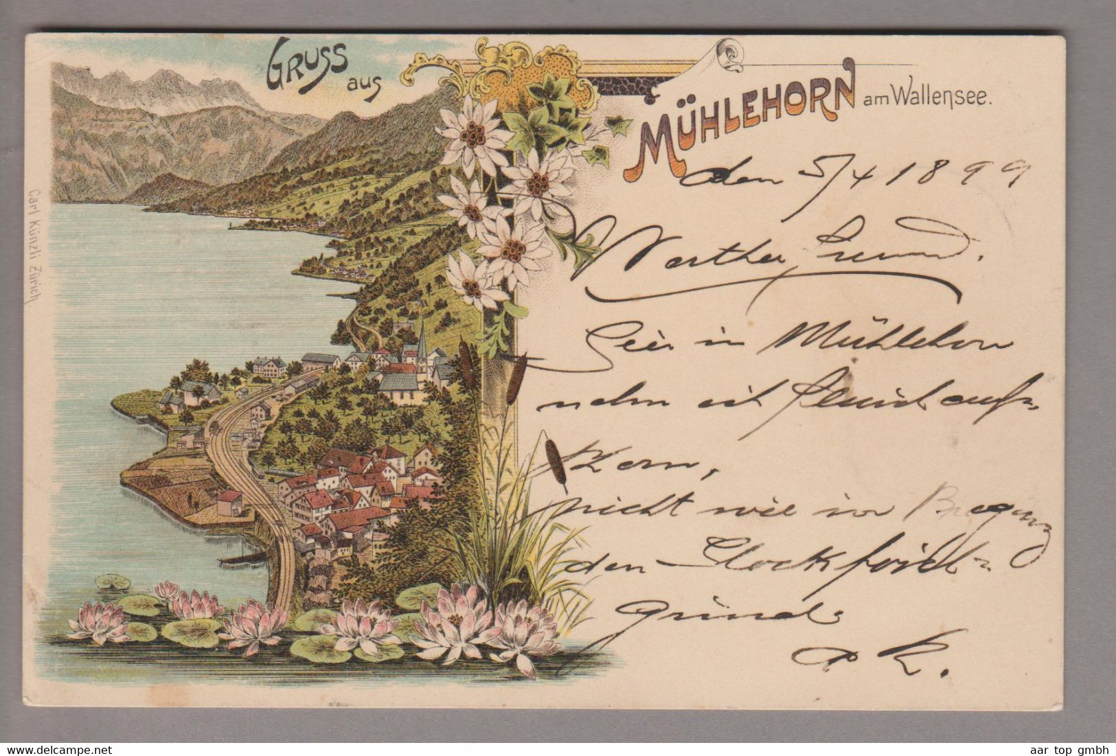 CH GL Mühlehorn 1899-04-05 Litho - Mühlehorn