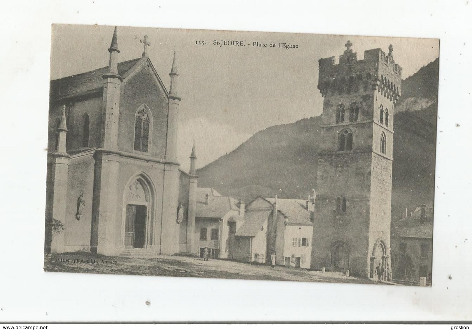 SAINT JEOIRE EN FAUCIGNY (HAUTE SAVOIE) 135 PLACE DE L'EGLISE 1906 - Saint-Jeoire