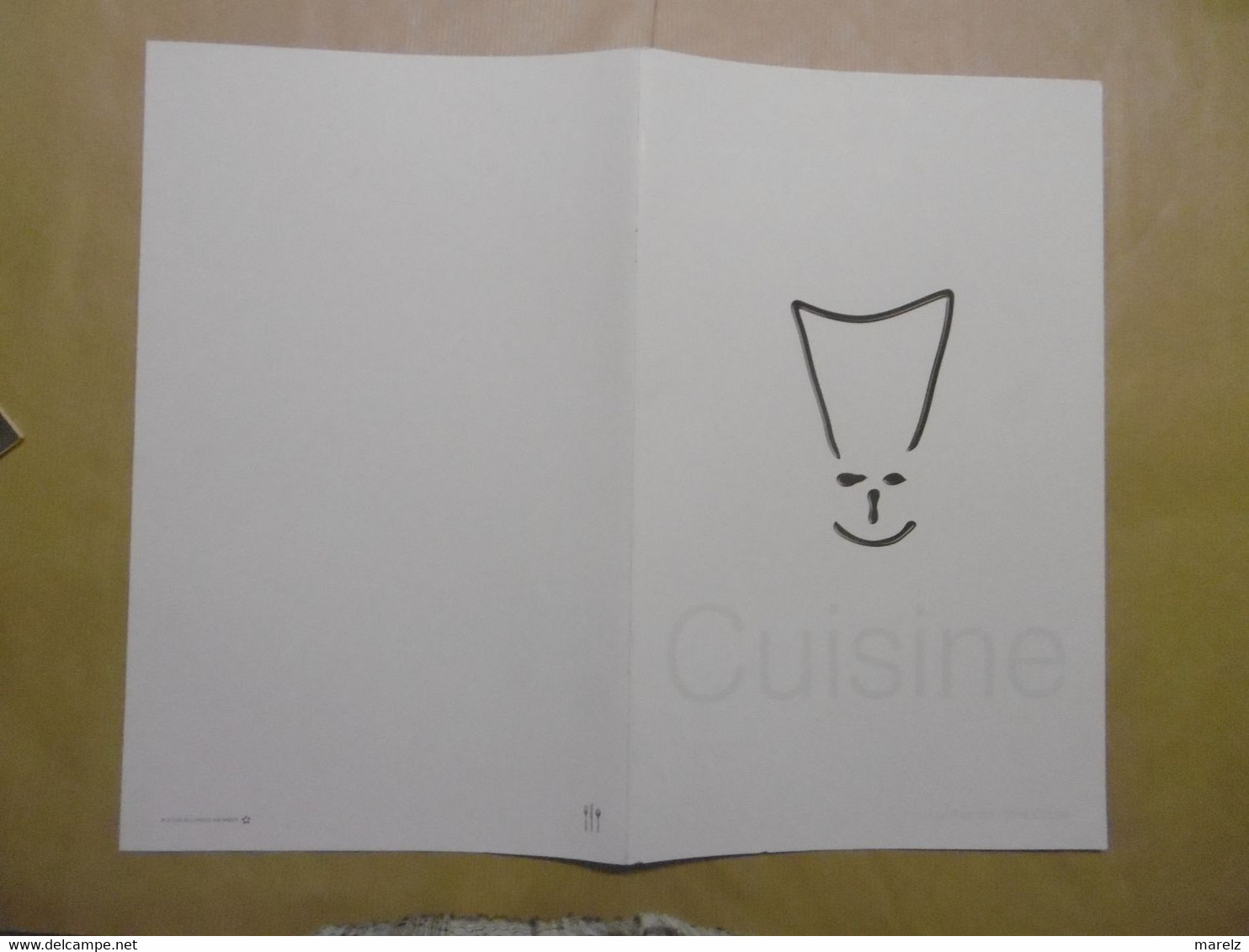 Compagnie aérienne LUFTHANSA Menu CUISINE First Class