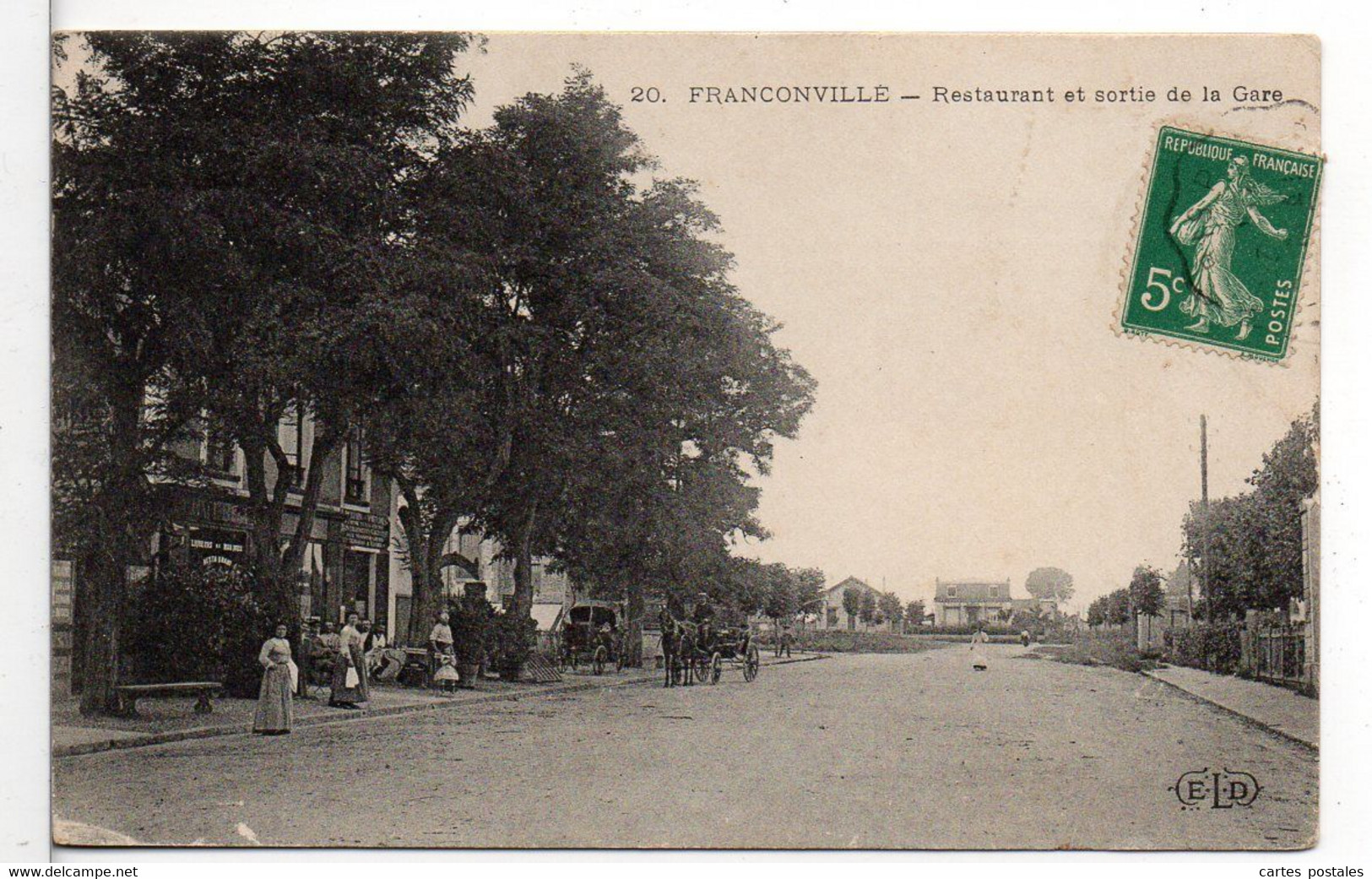 FRANCONVILLE  Restaurant Et Sortie De La Gare - Franconville