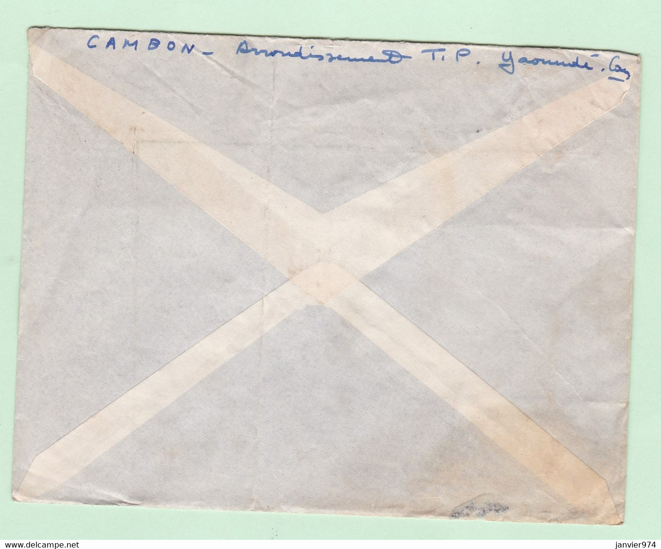 Lettre 1950 Cameroun Yaoundé Pour Mérignac Gironde, 10 Timbres - Storia Postale