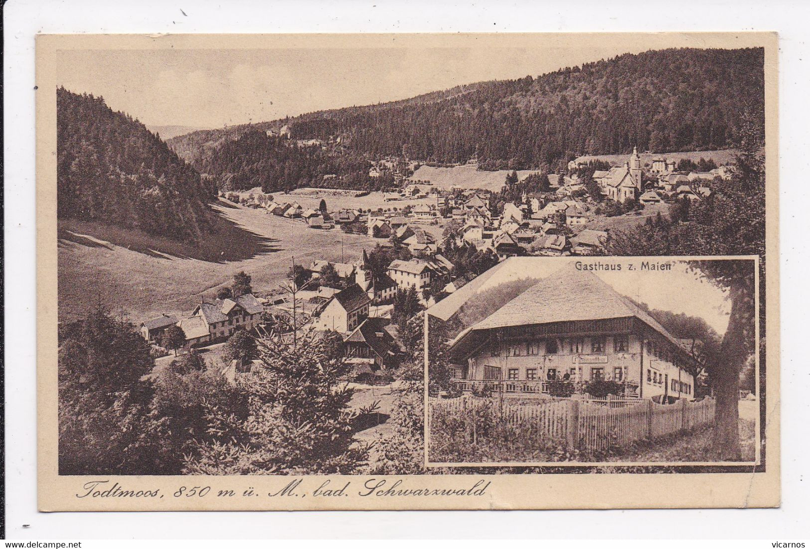 CP ALLEMAGNE TODTMOOS Gasthaus U.Pension Z Maien - Todtmoos