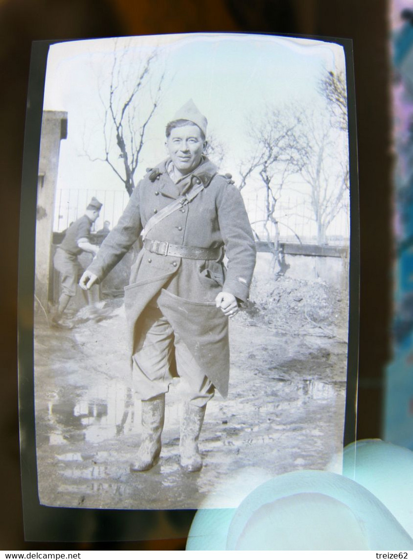 Lot 25 négatifs souples photos originales Hiver 1939 1940 scènes au campement militaire troupes françaises