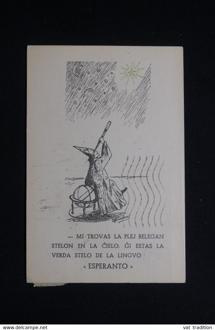 FRANCE - Carte Espéranto De Hermies Pour Paris En 1939 - L 101634 - Esperanto