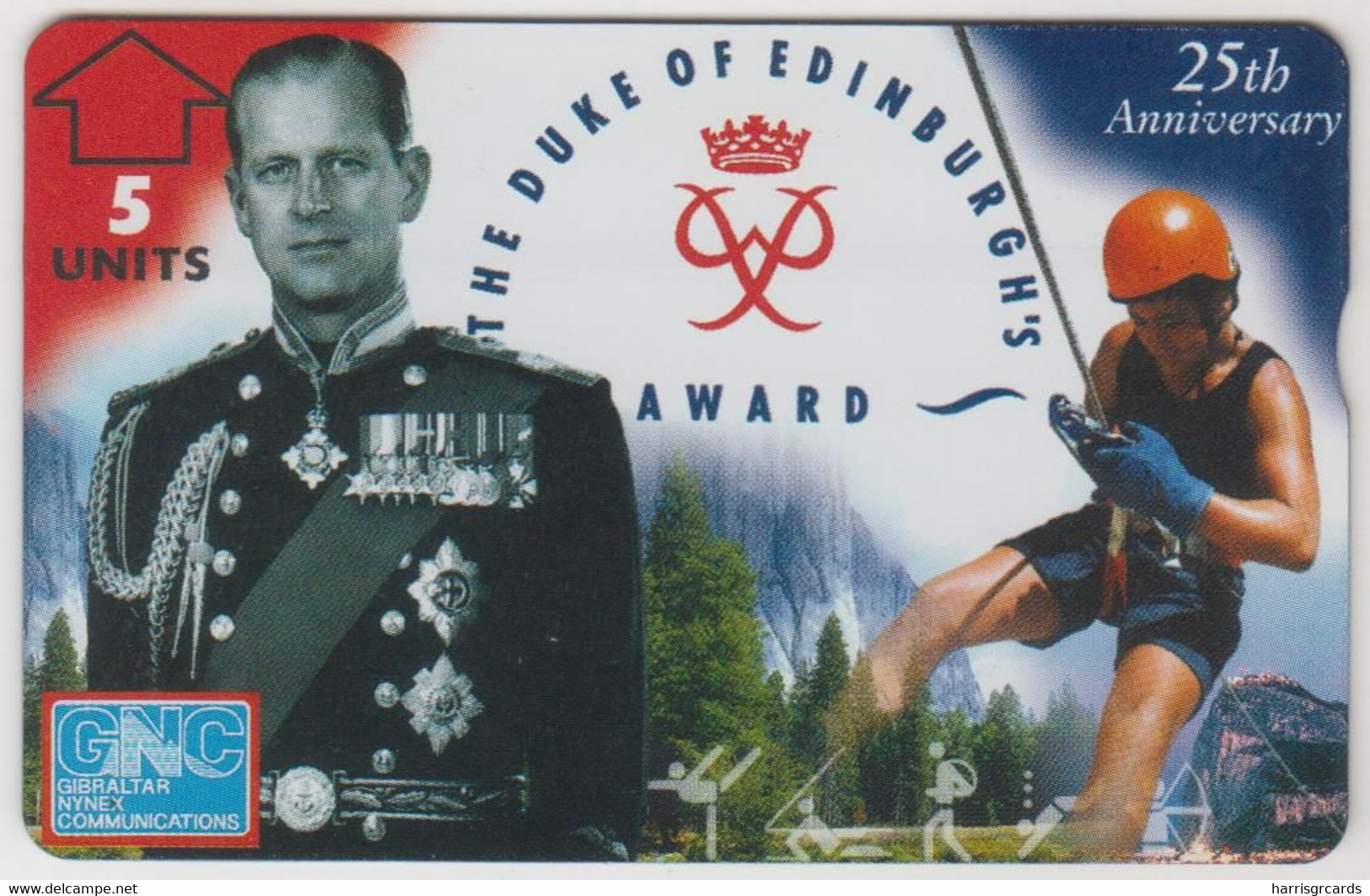 GIBRALTAR - The Duke Of Edinburgh's Award, 5 U, 01/96, CN:623L,  Tirage 4.000, Used - Gibilterra