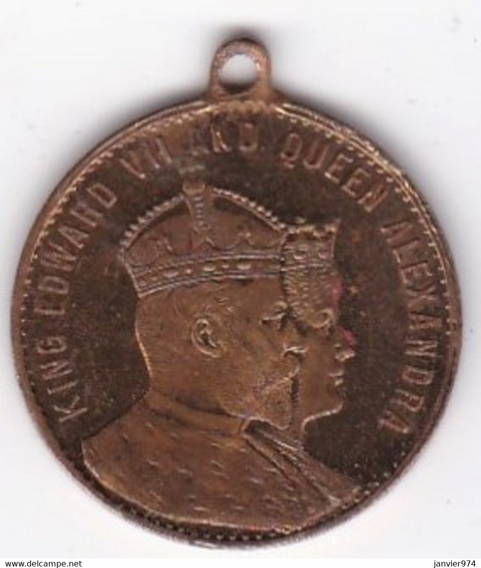 Jeton Token Coronation Of King Edward VII And Queen Alexandra 1902 - Adel