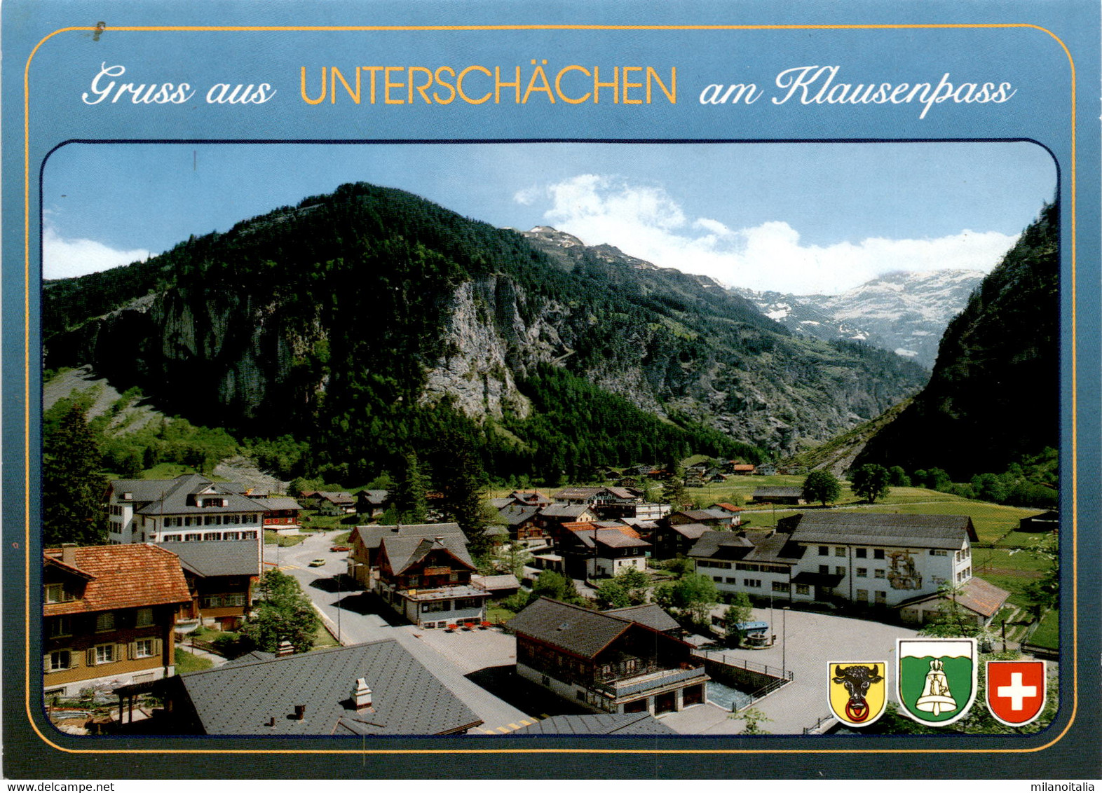 Gruss Aus Unterschächen Am Klausenpass (3930) - Unterschächen