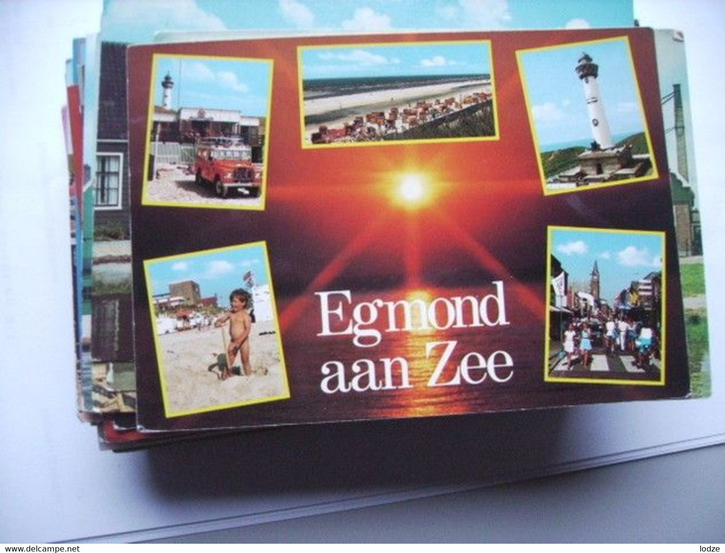 Nederland Holland Pays Bas Egmond Aan Zee Met Ondergaande Zon - Egmond Aan Zee