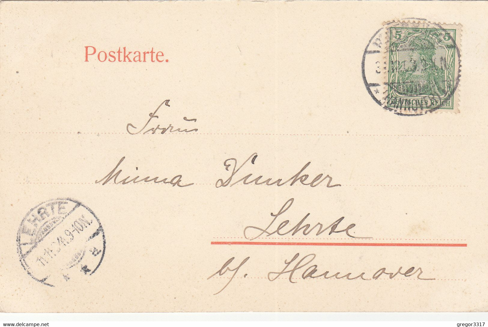 7484) GRUSS Aus ROTENBURG I. HANNOVER - Am WASSER - Aug. Temme - Rotenburg I. H. - 1903 !! - Rotenburg (Wuemme)