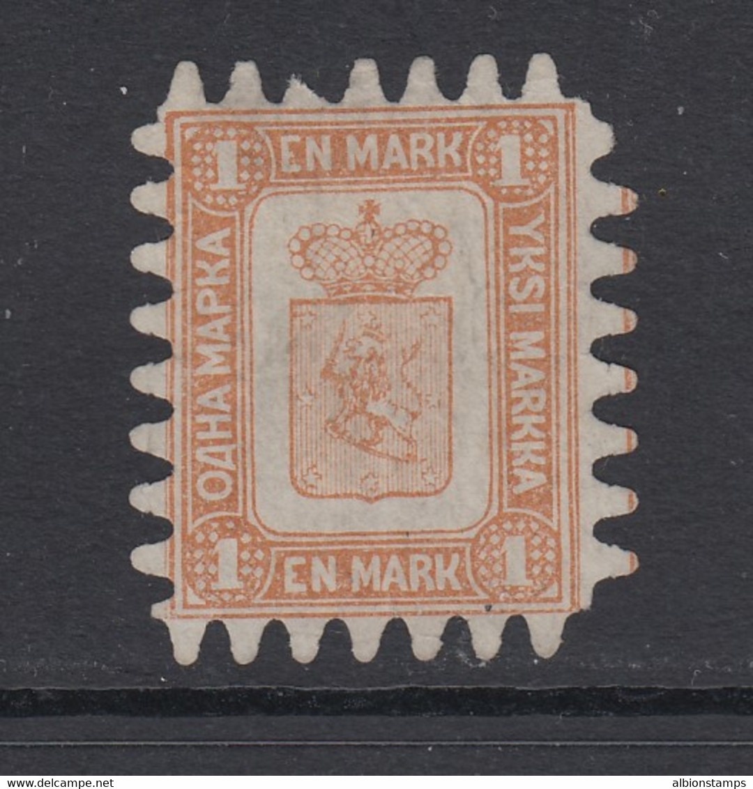 Finland, Scott 11a, MNG (no Gum), Rou Ty. II (few Creased Perfs At Top) - Neufs