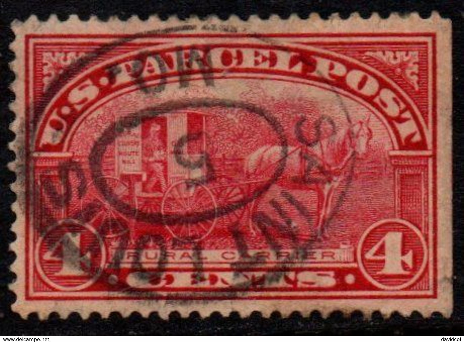 N117C - USA / 1913 - SC#: Q4 - USED -  RURAL CARRIER - Parcel Post & Special Handling