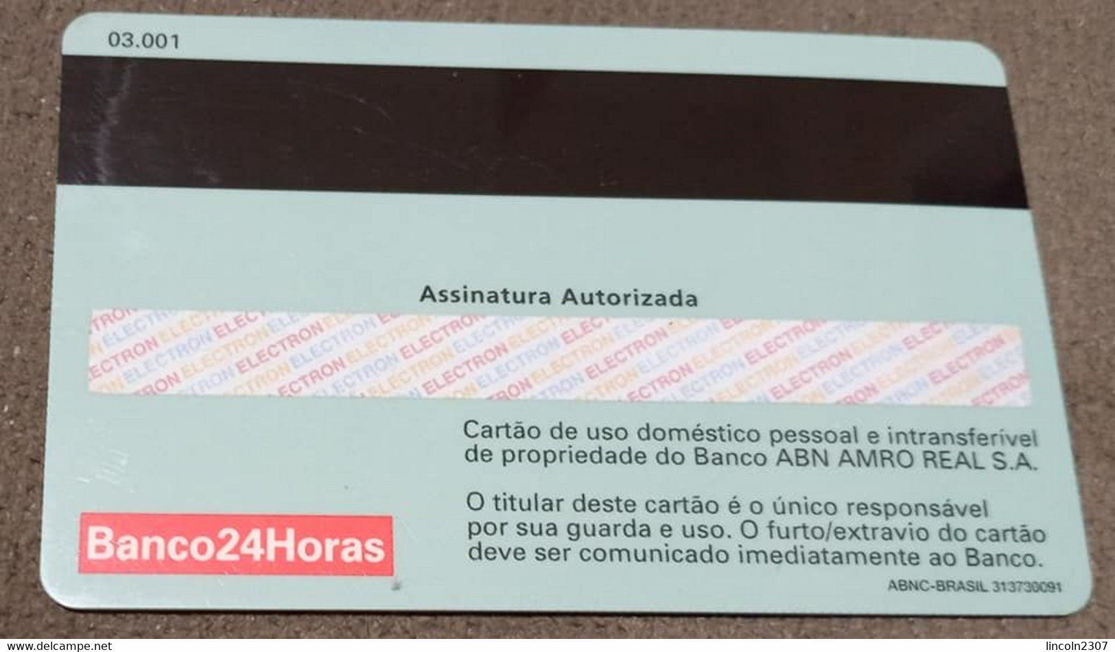 BRAZIL REAL BANK CARD - 2005 - THIS BANK DOES NOT EXIST MORE - Tarjetas De Crédito (caducidad Min 10 Años)