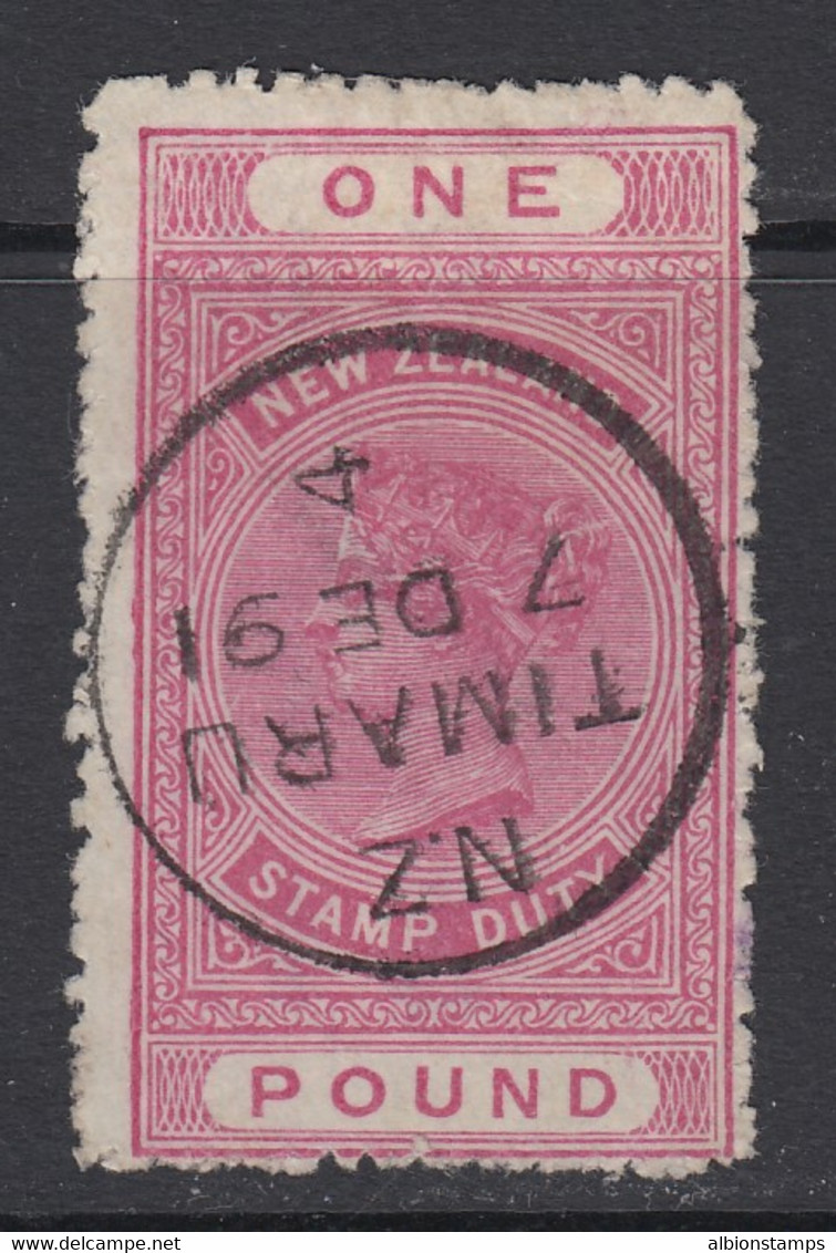 New Zealand, Scott AR15 (SG F33), Used, Perf 12.5 - Postal Fiscal Stamps