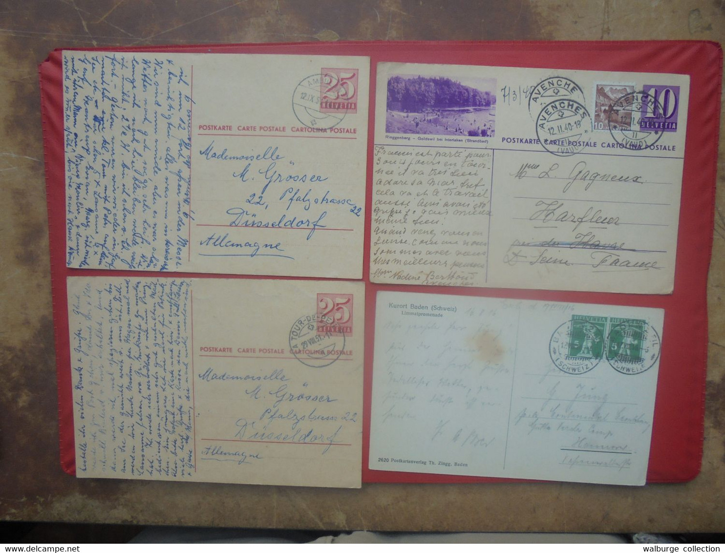 SUISSE BEAU LOT 44 DOCUMENTS ANCIENS dont ENTIERS POSTAUX---PETIT PRIX ! A SAISIR !!!