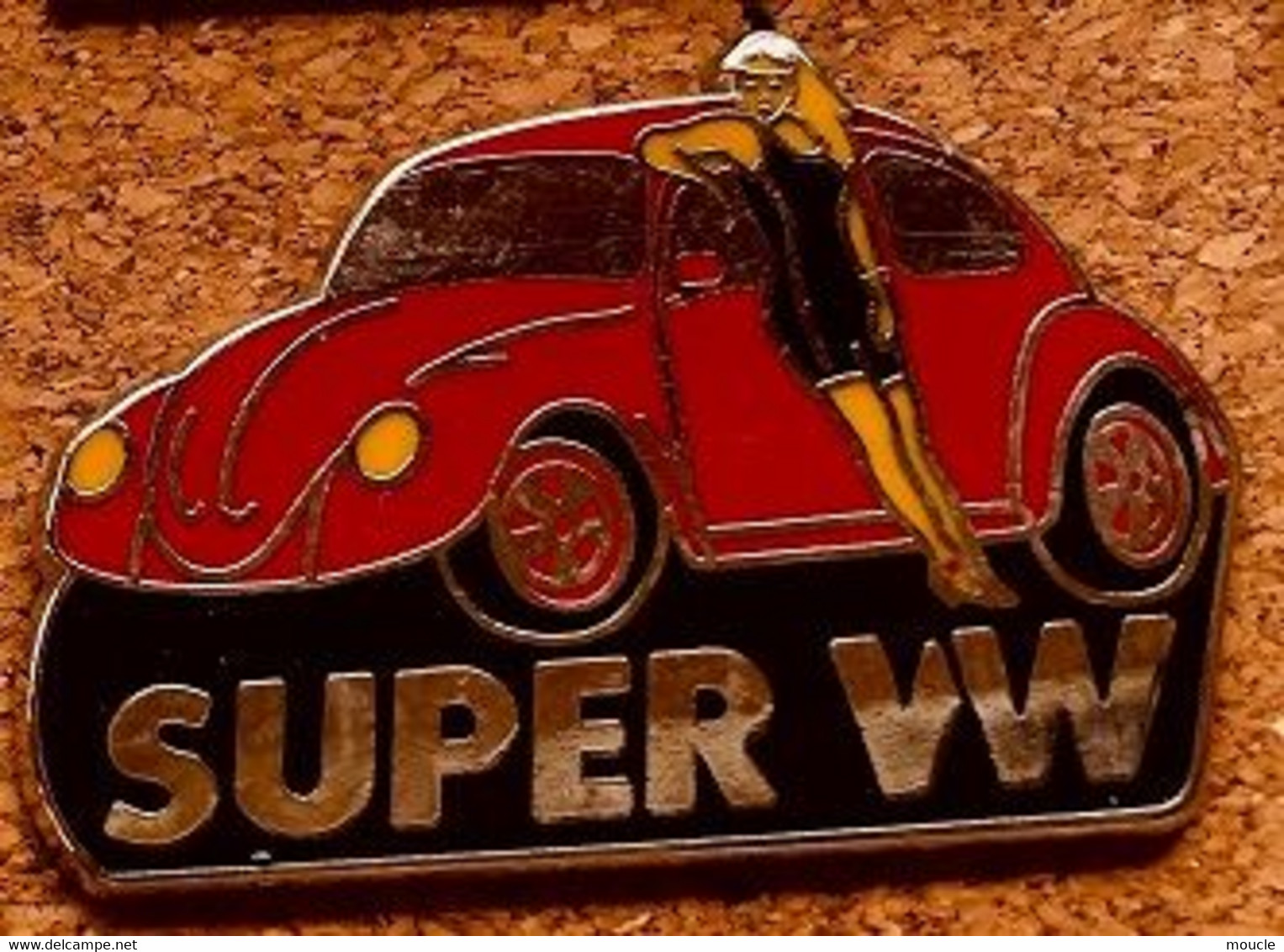 VW ROUGE - PIN-UP - PIN UP - SUPER VW - VOLKSWAGEN - LOCOMOBILE 94 - EGF - AUTOMOBILE - AUTO - CAR -         (27) - Volkswagen