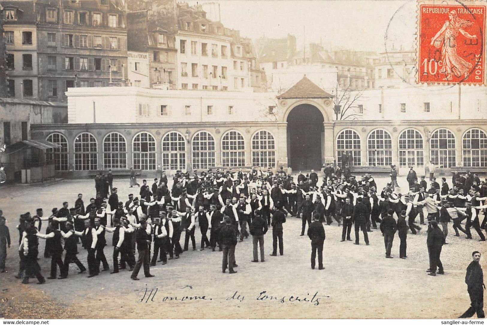 CPA 75 PARIS Ve CARTE PHOTO ECOLE POLYTECHNIQUE MONOME DES CONSCRITS - Paris (05)